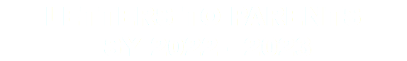 LETTERS TO PARENTS SY 2022 - 2023